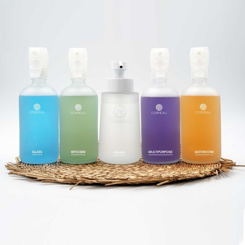 Cosmeau Dish Soap Dispenser Frosted Glass