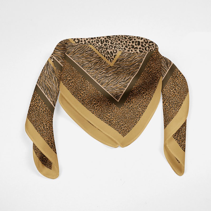 Animal Print 180*75cm 100% silk scarf