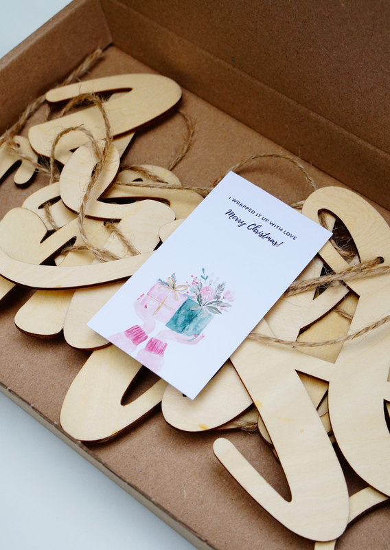 Houten kerstslinger!
