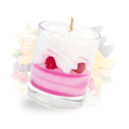 Gourmet raspberry love candle