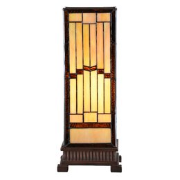 Tiffany Table Lamp 17x17x44 cm beige glas