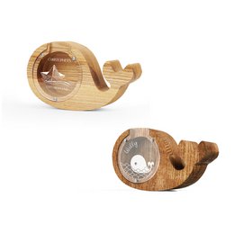 Walförmiges Sparschwein aus Holz. Spardose für Meeresliebhaber