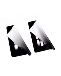 Emballer des chiffons de nettoyage noir et blanc