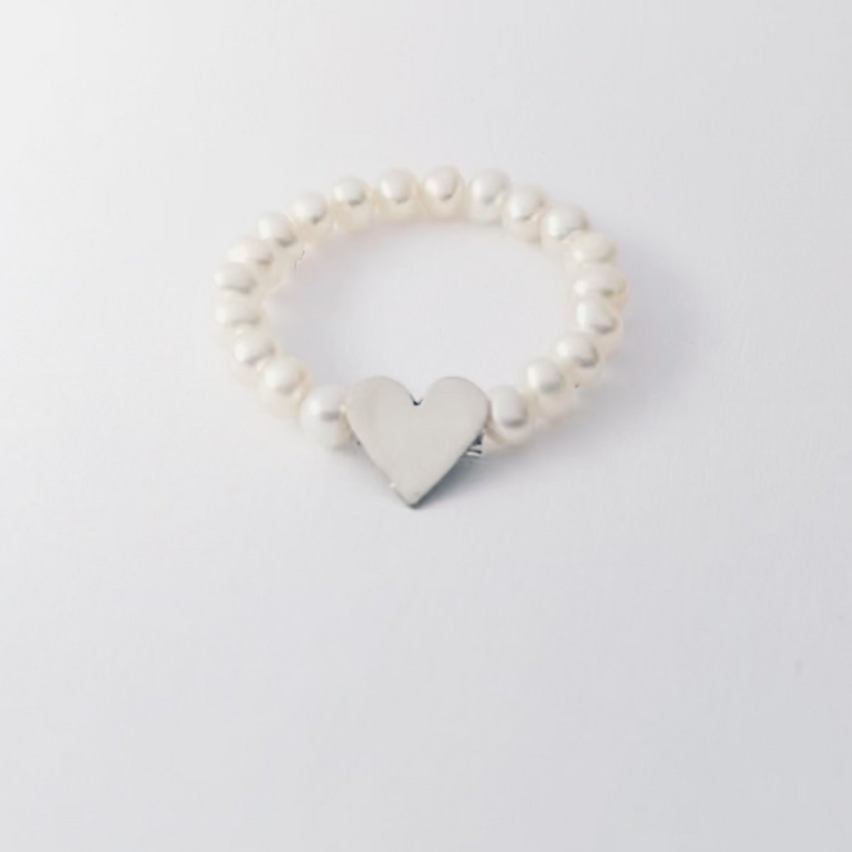 Pearl Heart Ring