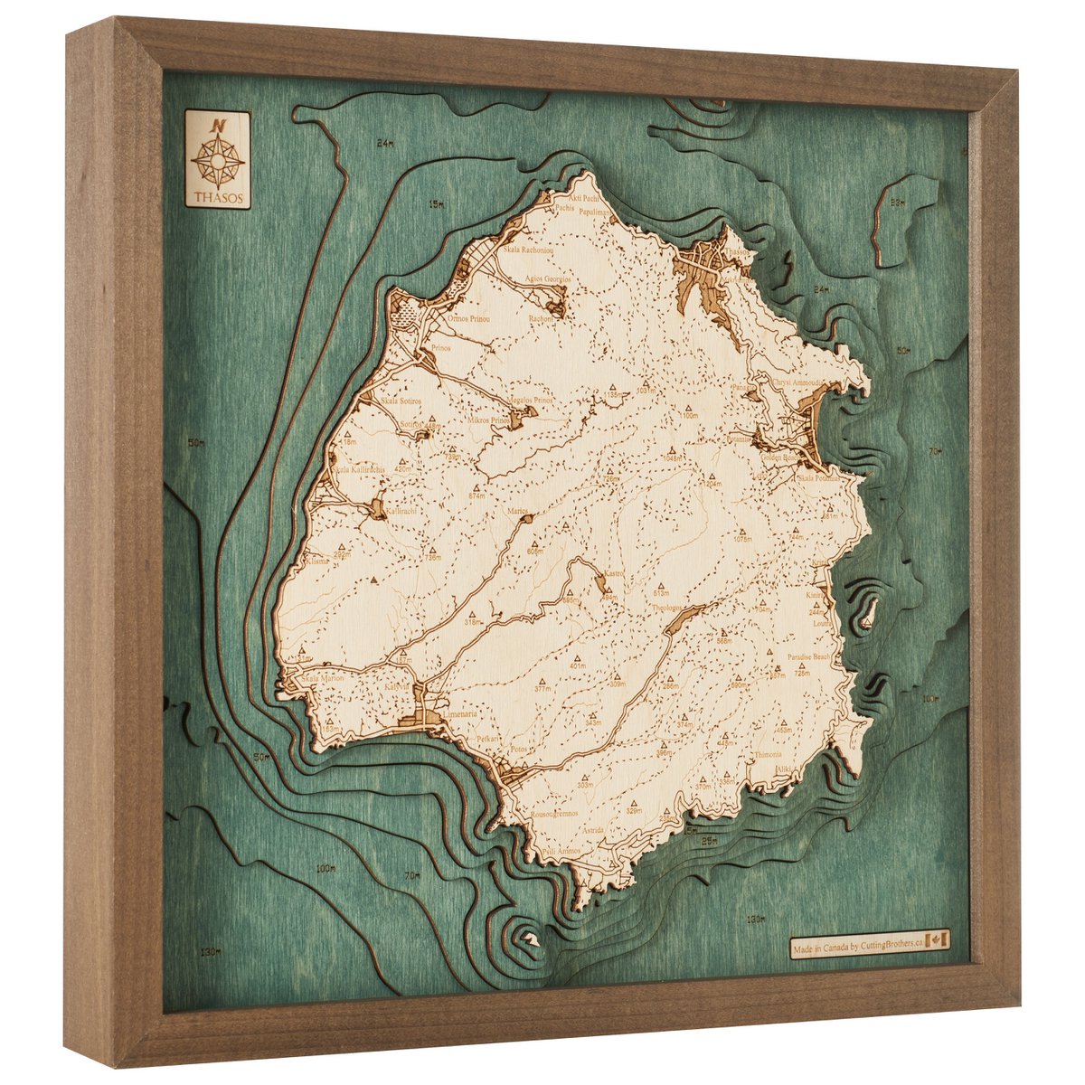 THASOS - 3D trævægkort - version S