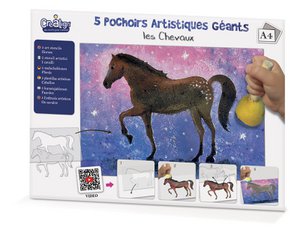 Giant artistic stencils "Horses"