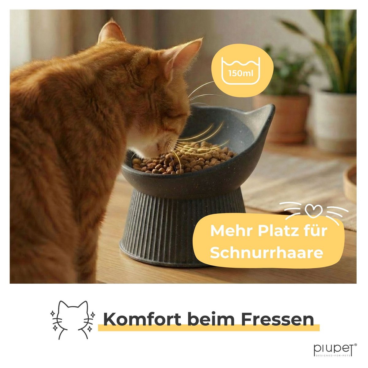 Raised cat bowl "ALMA"