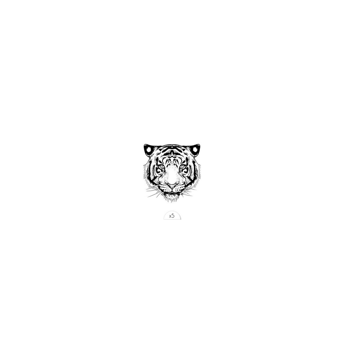 Tatuaje temporal: Tigre