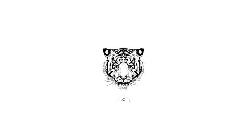 Tatuaje temporal: Tigre