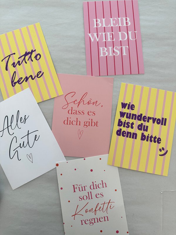 Postcard for you should rain confetti