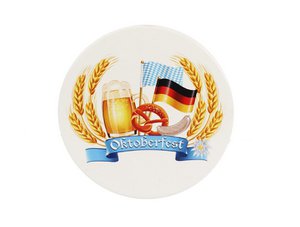 Untersetzer "Oktoberfest" aus Porzellan, Ø 11cm