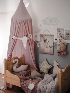 Pink - Bed canopy Gold