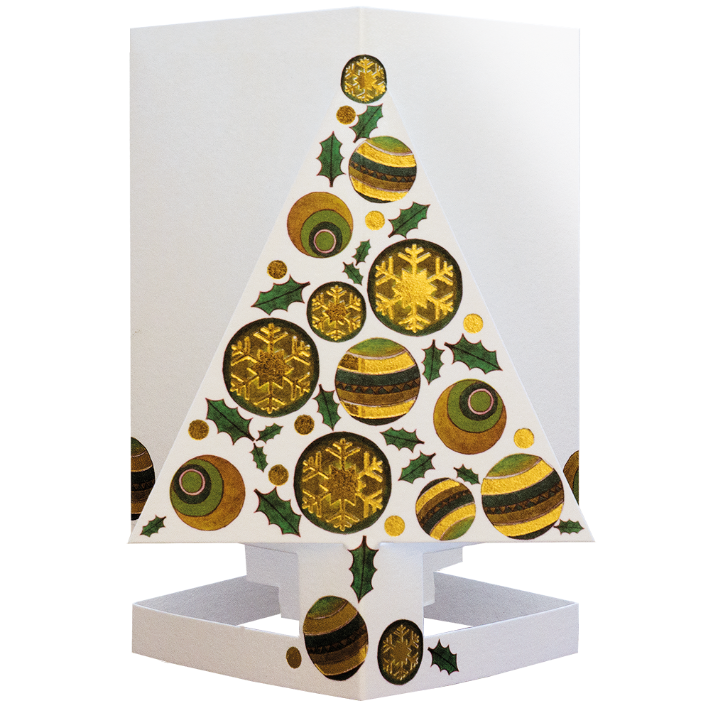CARDLE Christmas Tree Green (Árbol de Navidad) - Portavelas Tarjetas de felicitación