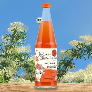 Bio-Rhabarber-Holunderblüte HolunderBlütenWunder-Sirup