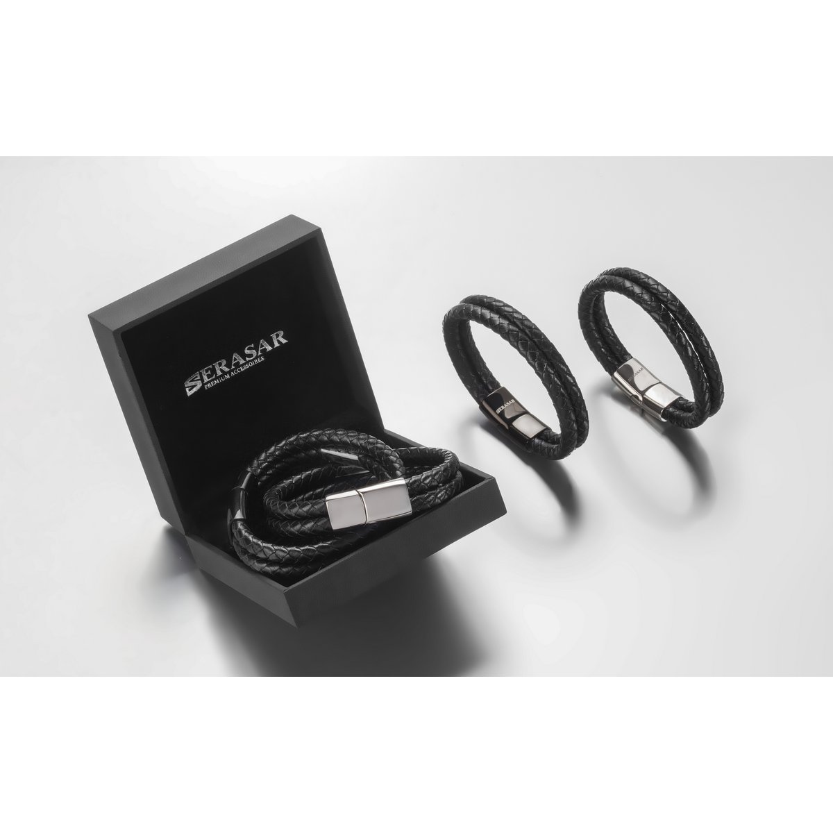Leather bracelet "Double"