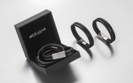Leather bracelet "Double"