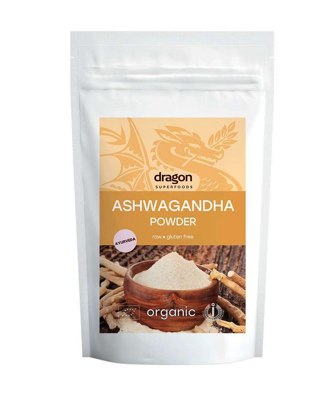 Ashwagandha, powder, organic, Dragon Superfoods, 200g