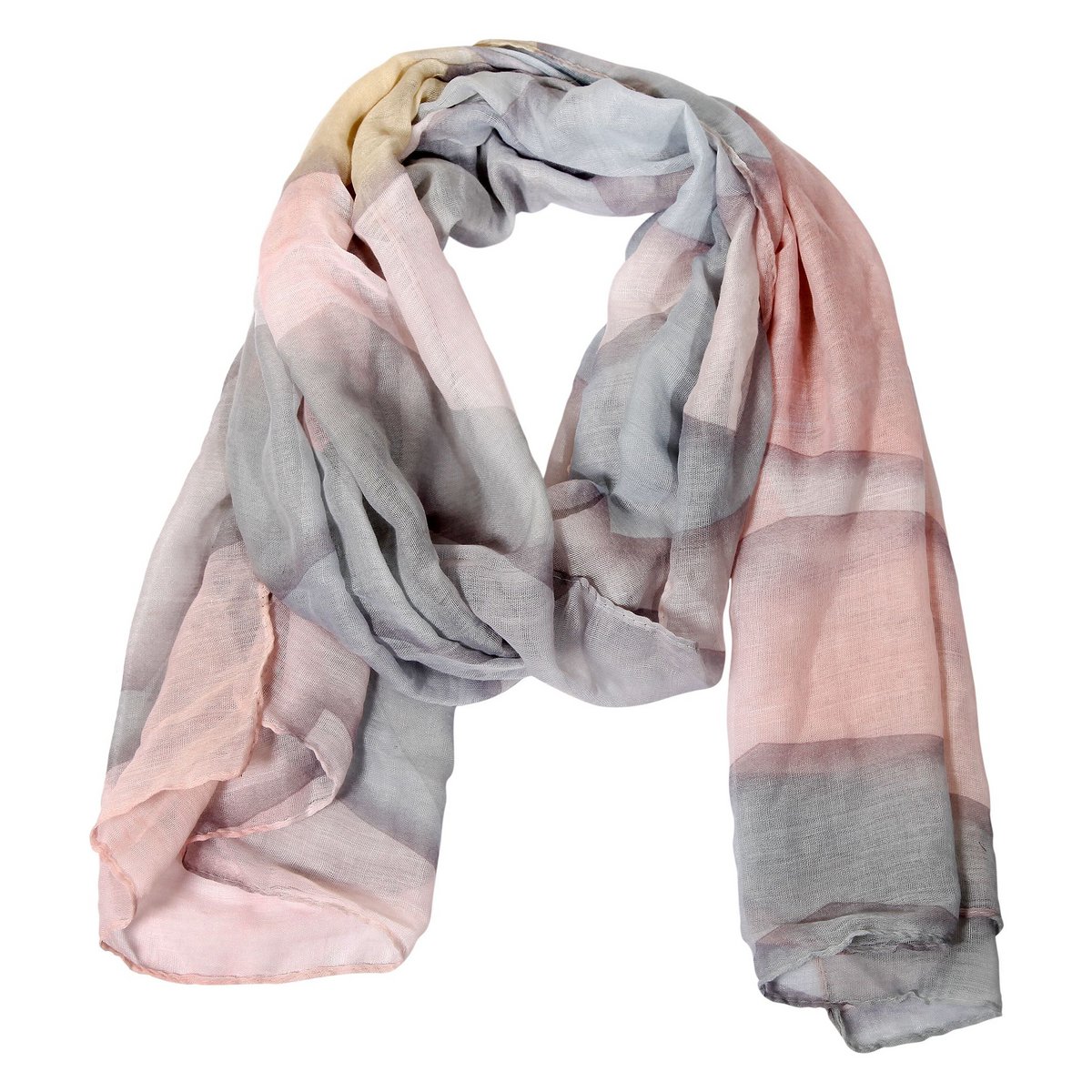 Paquet d'écharpes foulards d'été couleurs assorties, VE 12