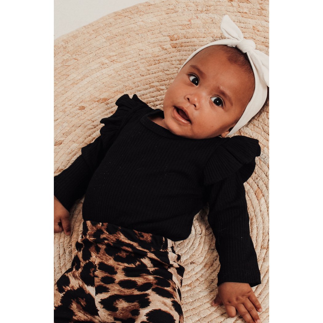 Ravies - Ruffle Romper - Schwarz