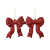 Bowknot Adona stof L7,6B7,6H10,2CM rood s2