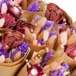 Dried Flowers - Market more - Burgundy