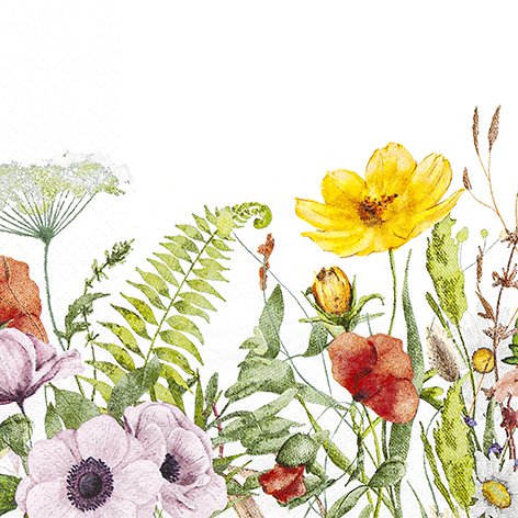 Cocktail-Servietten Field of Flowers