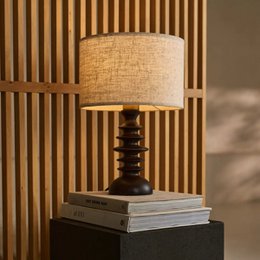 Bodhi Donkerbruine Houten Lamp