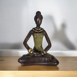 SCULTURA BRONZE YOGA "INDA" | di derme | colori diversi