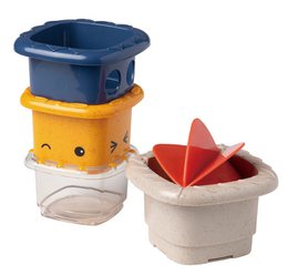 Tolo Bio Bath Toys Stapelbekers 4 stykker