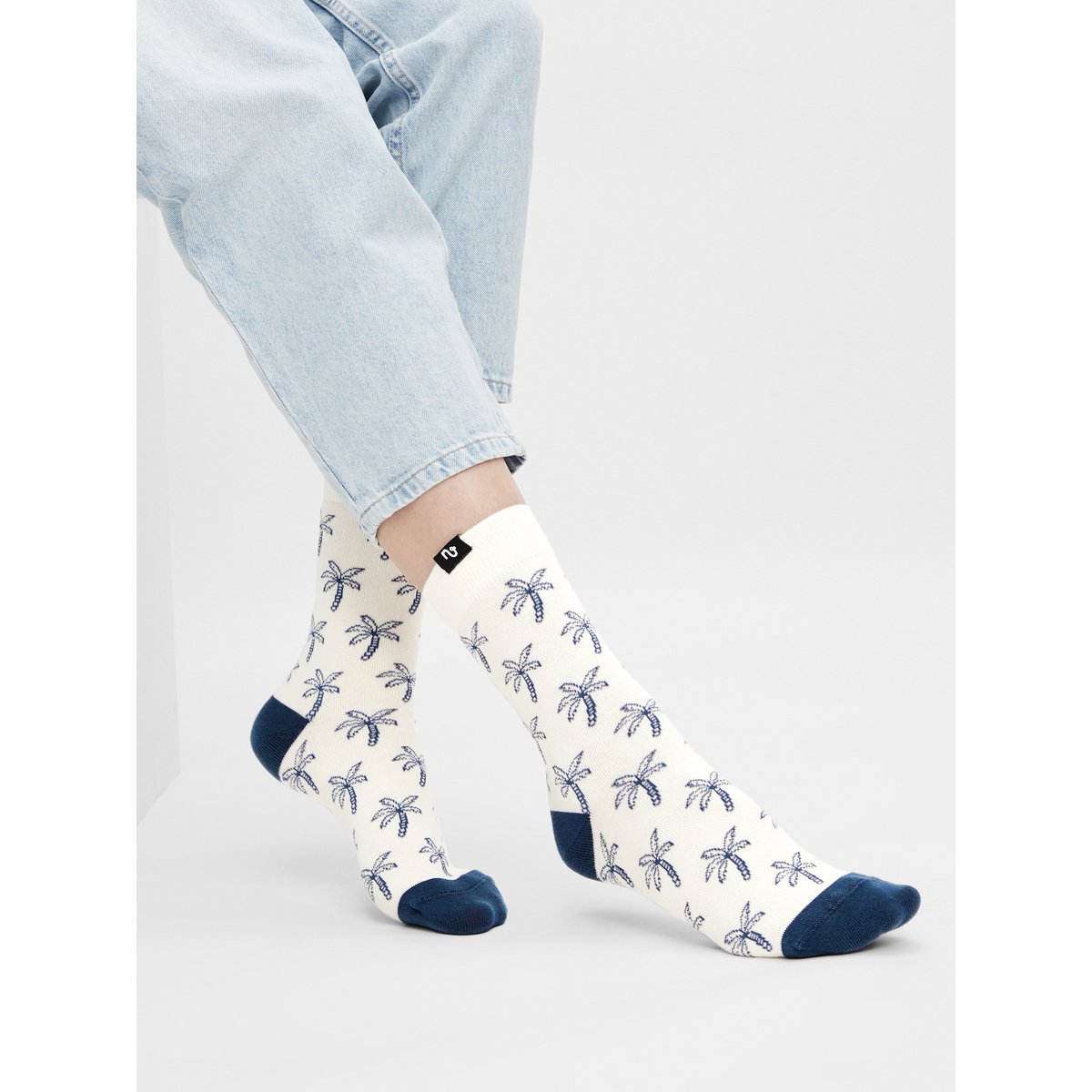Organic socks palm trees - socks with palm tree pattern