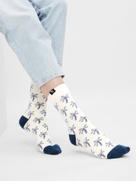 Organic socks palm trees - socks with palm tree pattern