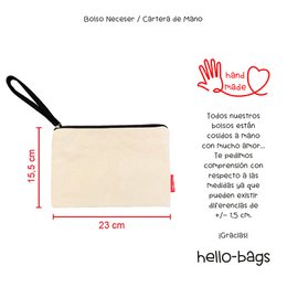 Håndtasker / toilettaske model "Hvis du omgiver dig"