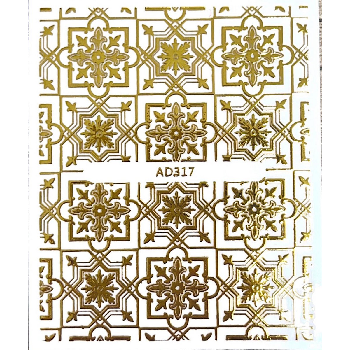 Gold pattern stickers