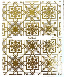 Gold pattern stickers