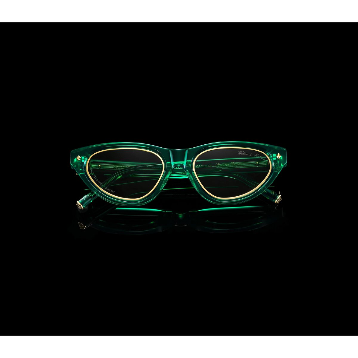 Walton & Mortimer nr. 21 “Enkeproducenten” Poison Green Limited Edition solbriller