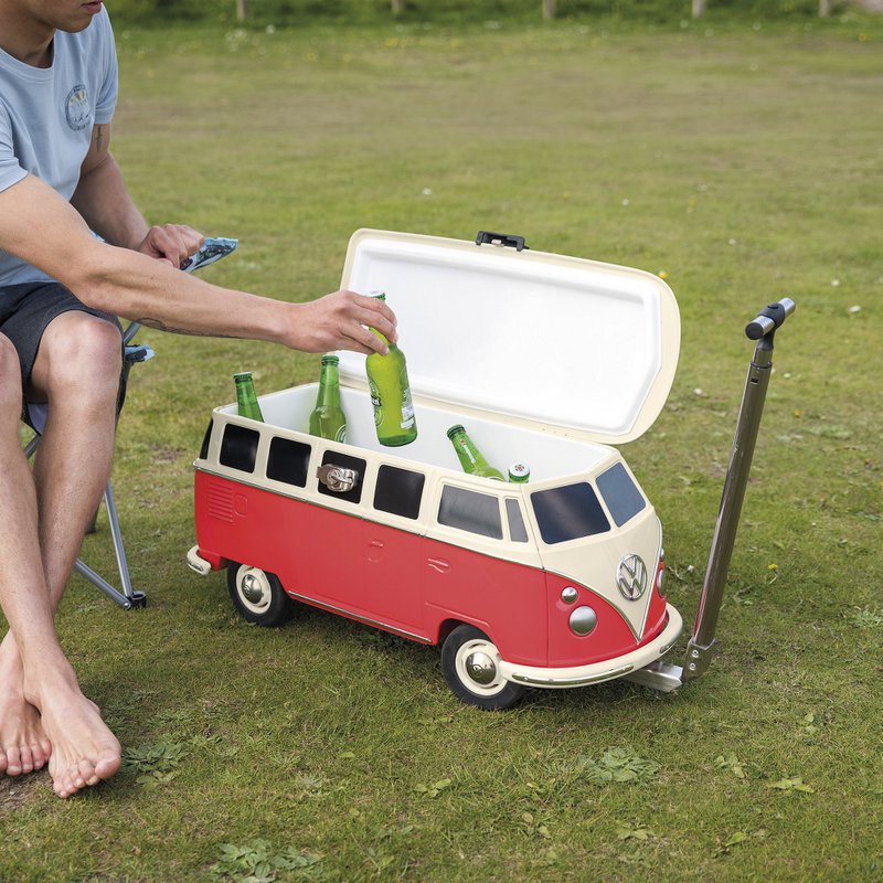 Volkswagen VW T1 Bus mobile tragbare Kühlbox – rot