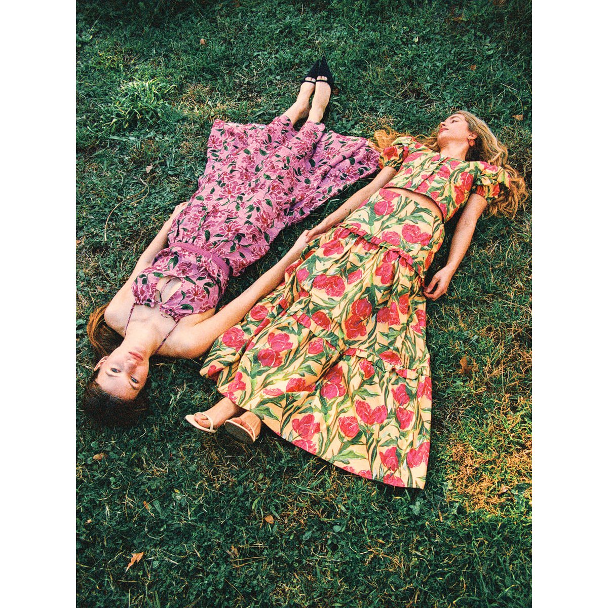 Zafira gele bloemenprint top