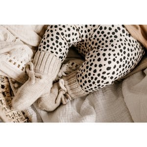 Merino wol bootie slofjes sand