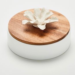 NAMOU træ- og porcelænskasse