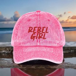 Gorra vintage REBEL GIRL Gorra vintage de sarga de algodón