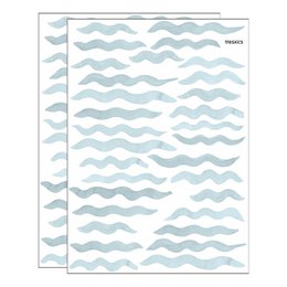 Watercolor waves wall sticker