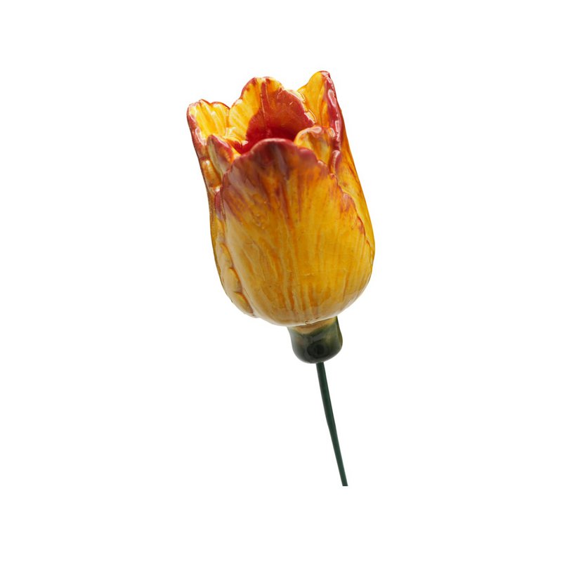 Tulip flower ceramic yellow 3cm