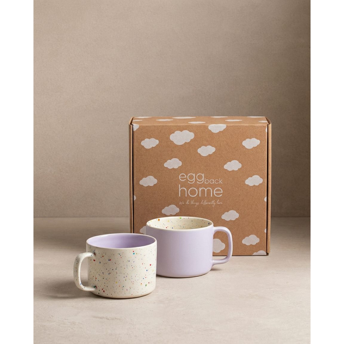 Breeze Party In/Out Stoneware Duo Set Mug 450ml Lilac