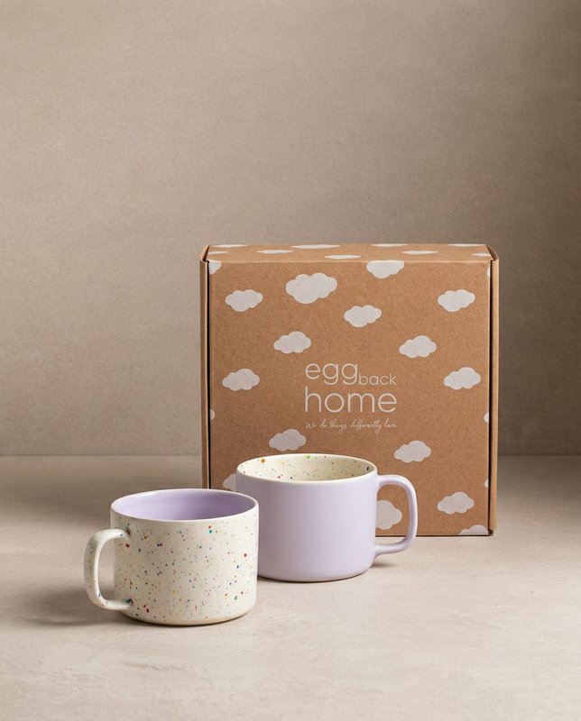 Breeze Party In/Out Stoneware Duo Set Mug 450ml Lilac