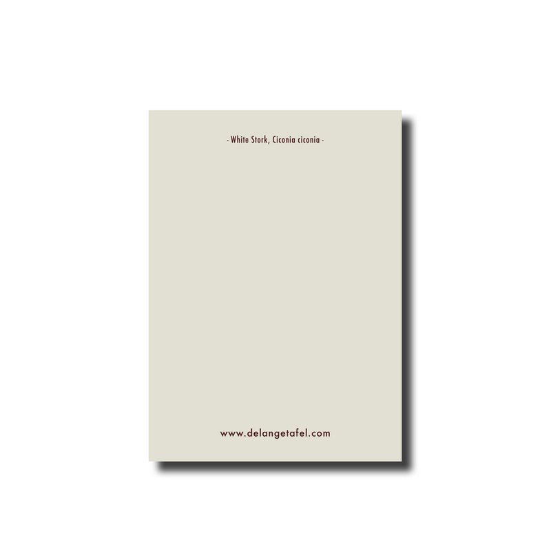 Postkarte Storch