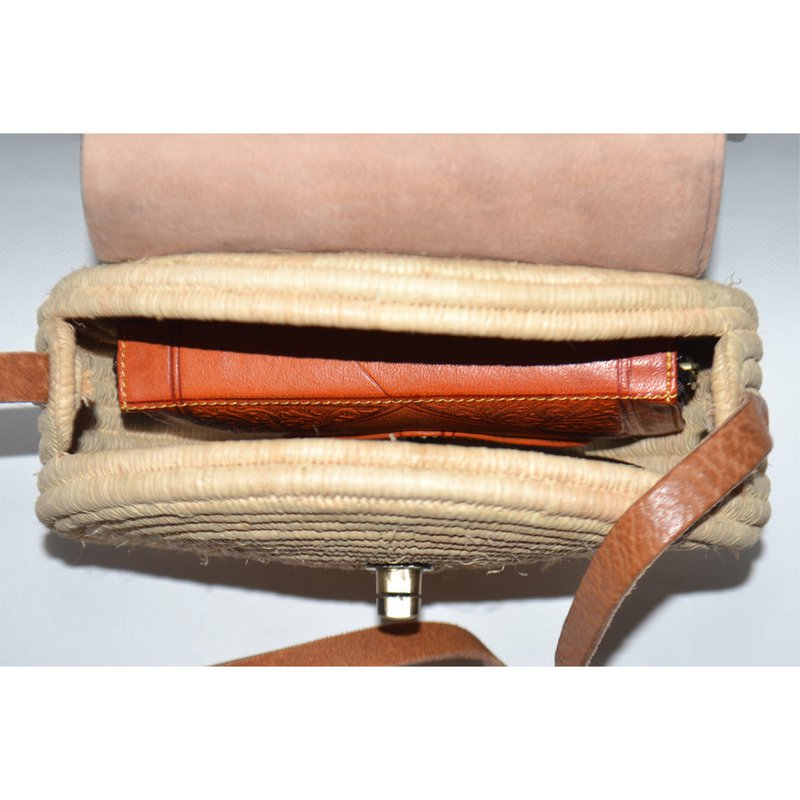 Bolso de rafia marroquí hecho a mano