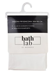 ZAC WHITE Shower curtain180x180cm 12 eyelets