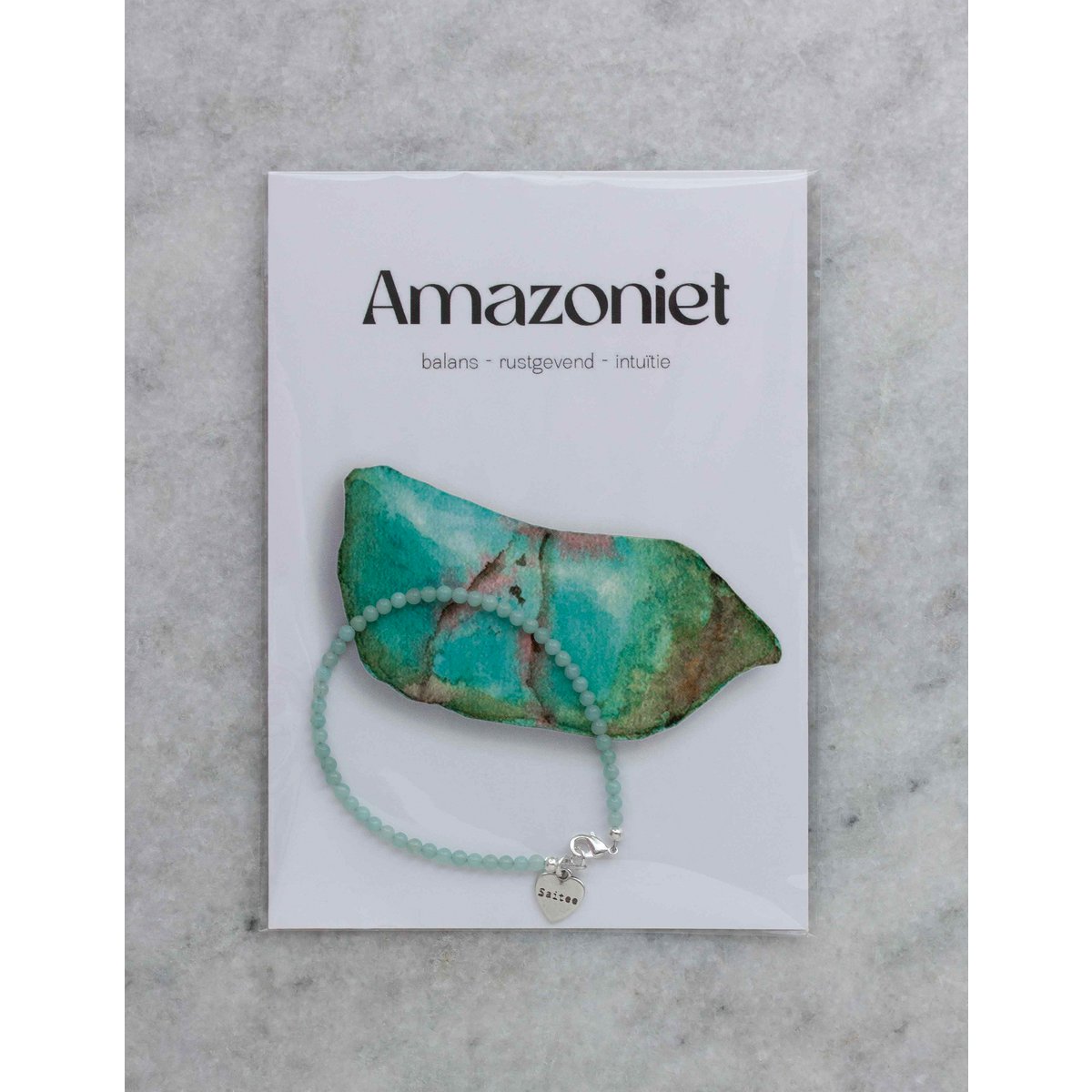 Bracelet en pierres précieuses amazonites