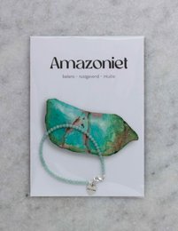 Amazonite ædelsten armbånd