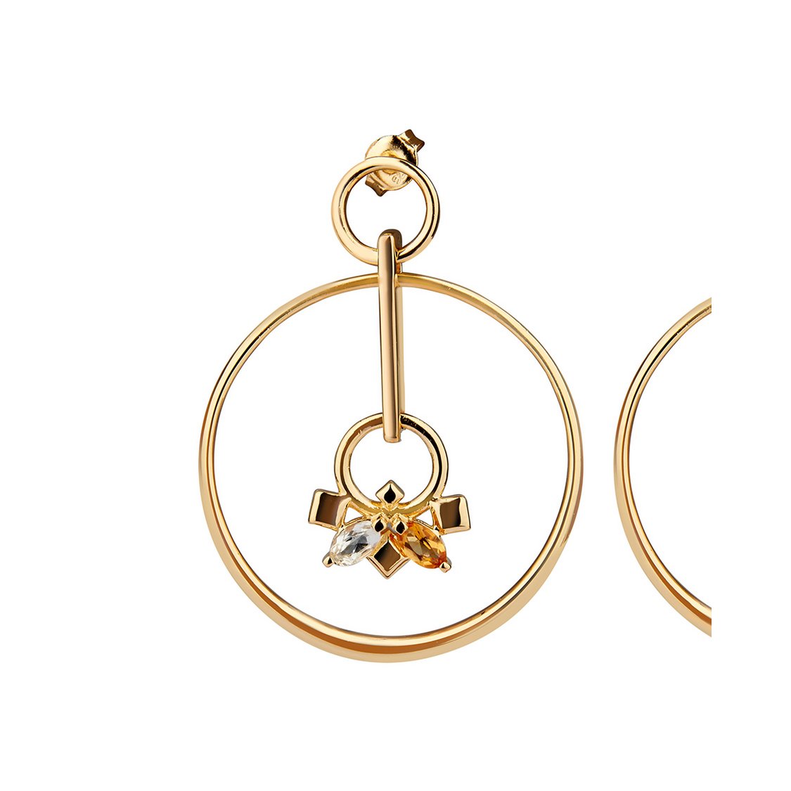 Daring Infinite Earrings Gold